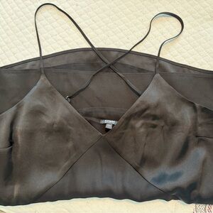 Express Black Satin Cami